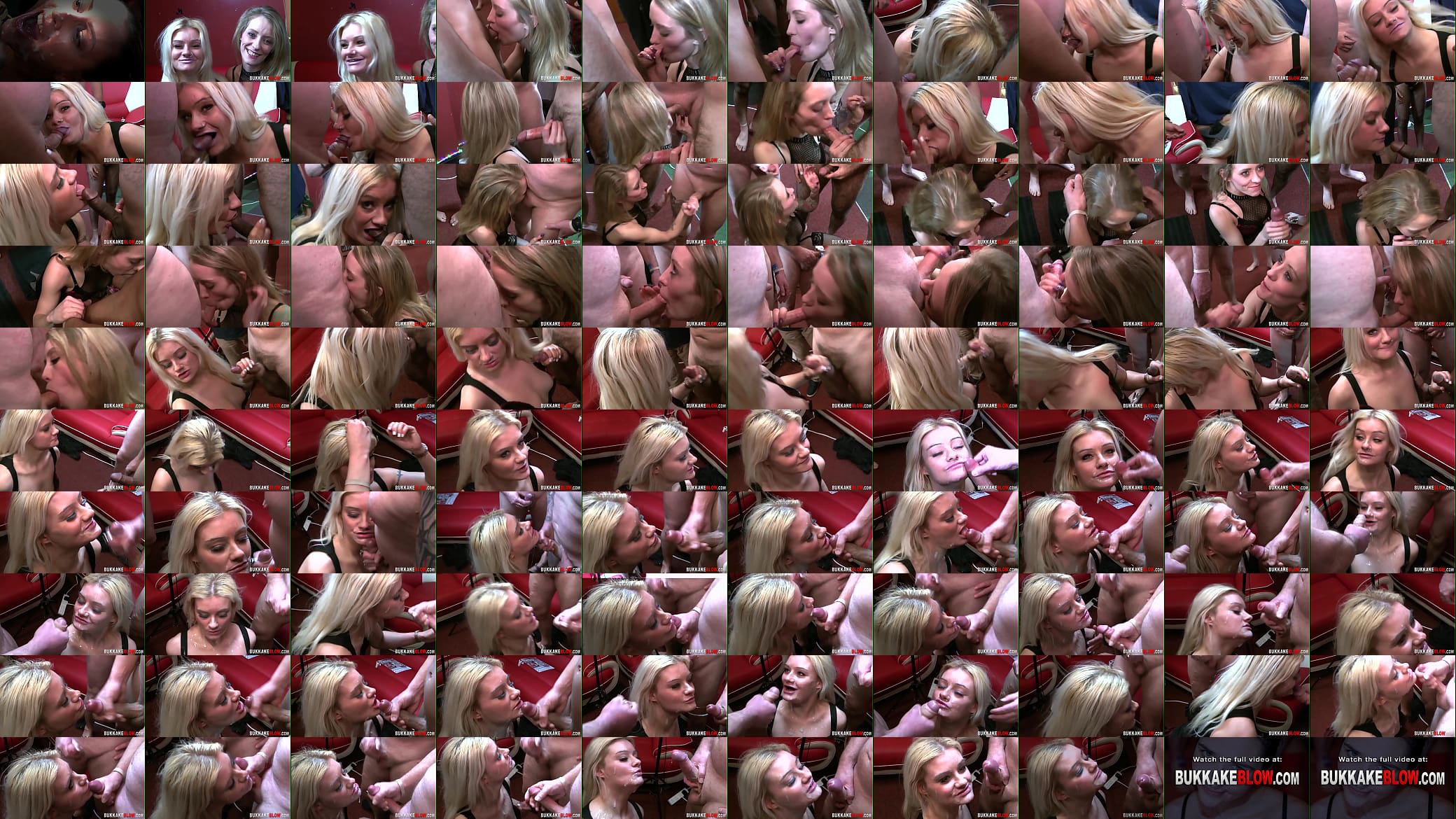 Blonde gets bukkake cum facials 预览图