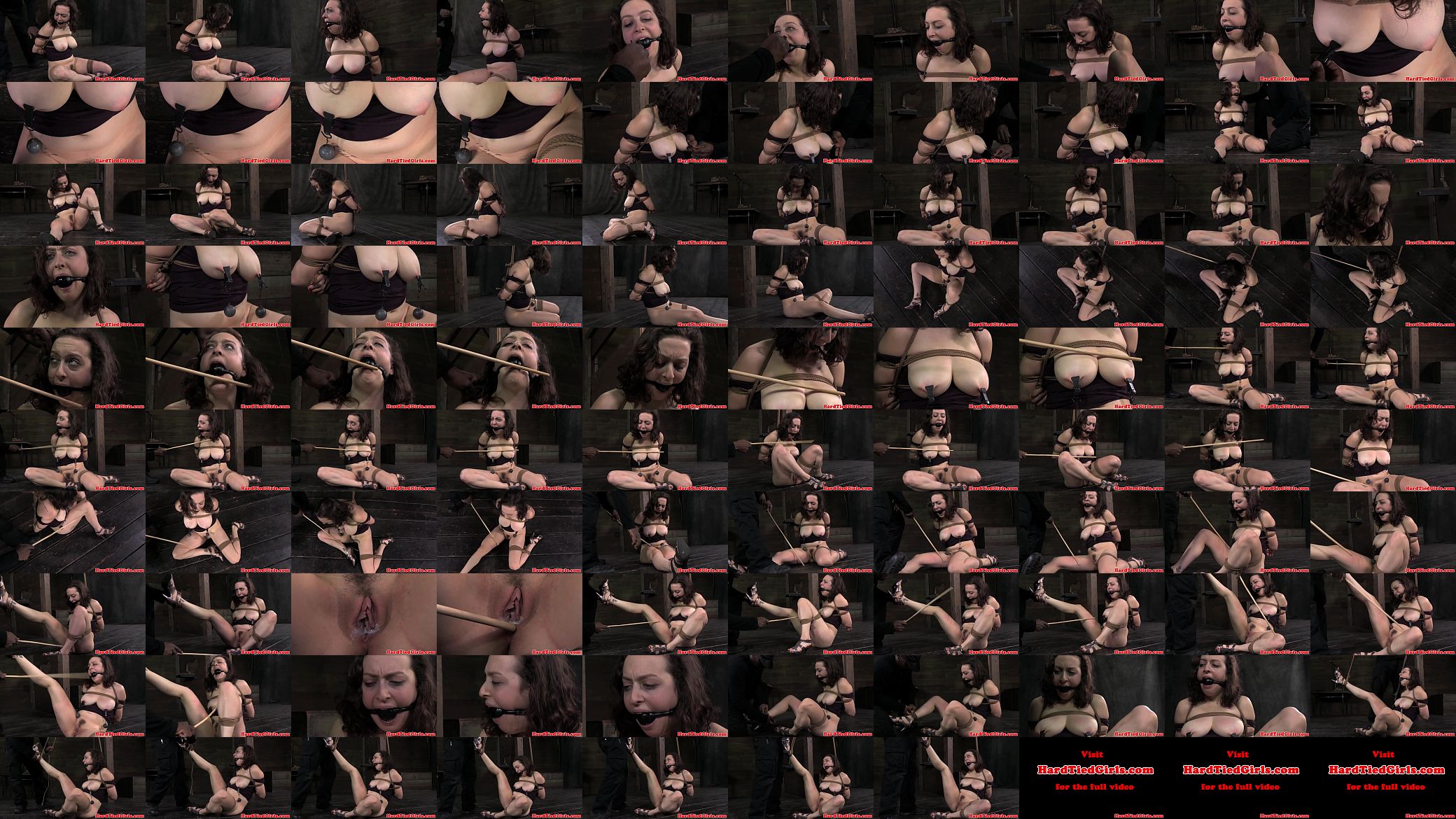 Maledom busty sub nipple clamped 预览图