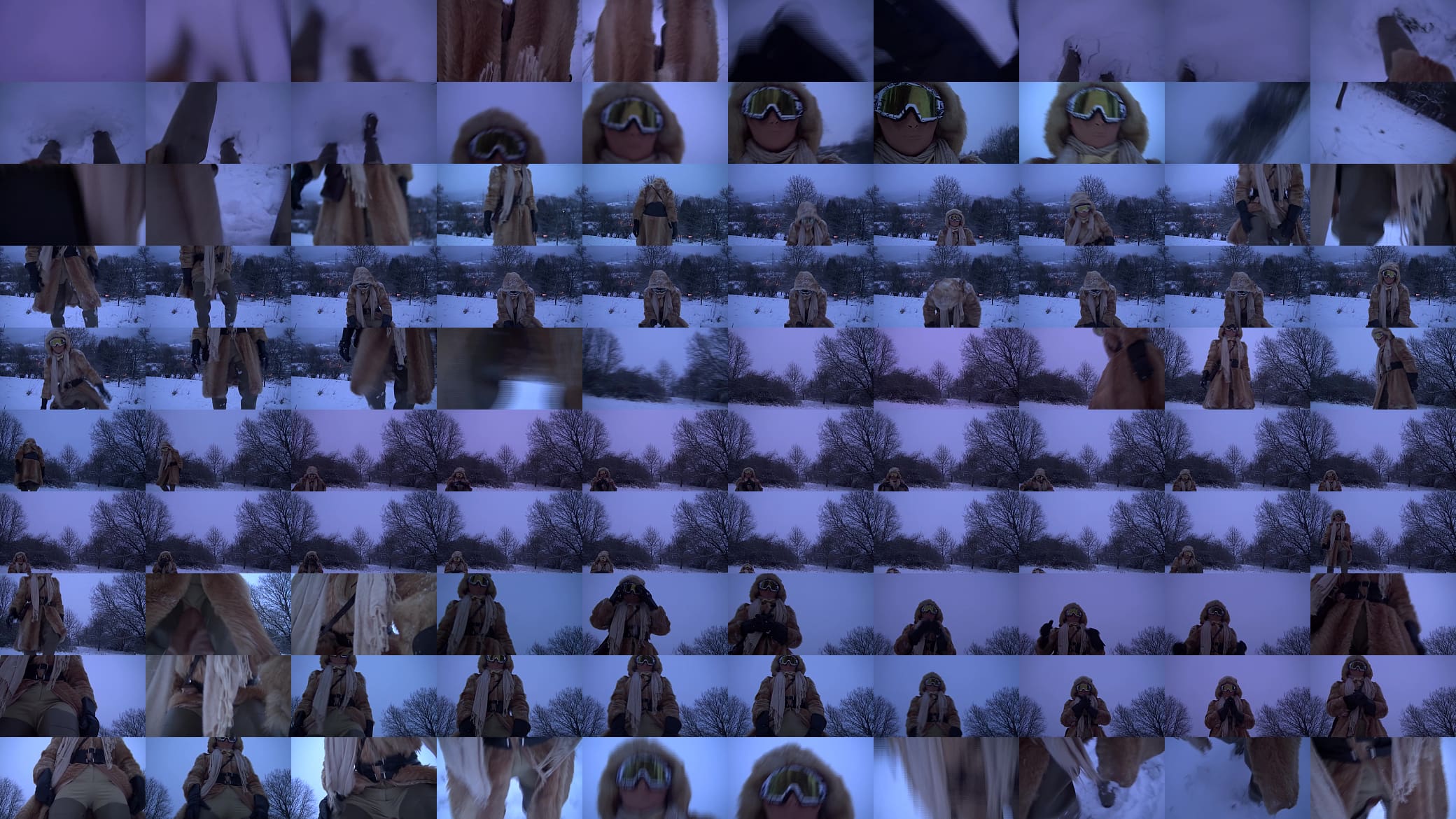 Bitch in the snow with long rubberboots on the feet 预览图