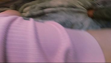 Latina wife gets cream applied to her huge ass and without realizing it, she already has a cock inside her.