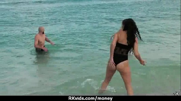 Amateur hottie takes cash for public sex 20
