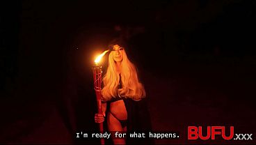 BUFU XXX. Blonde hot witch Veronica Leal used all her holes by a huge cock
