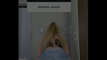Compilation of a blonde girl twerking.