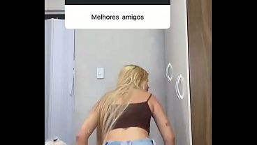 Compilation of a blonde girl twerking.
