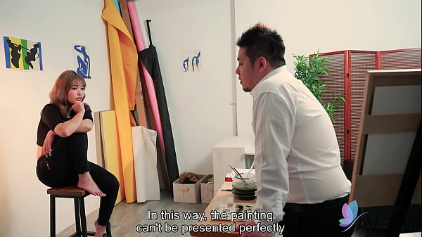 Bad Bad is naked for painting before getting fucked