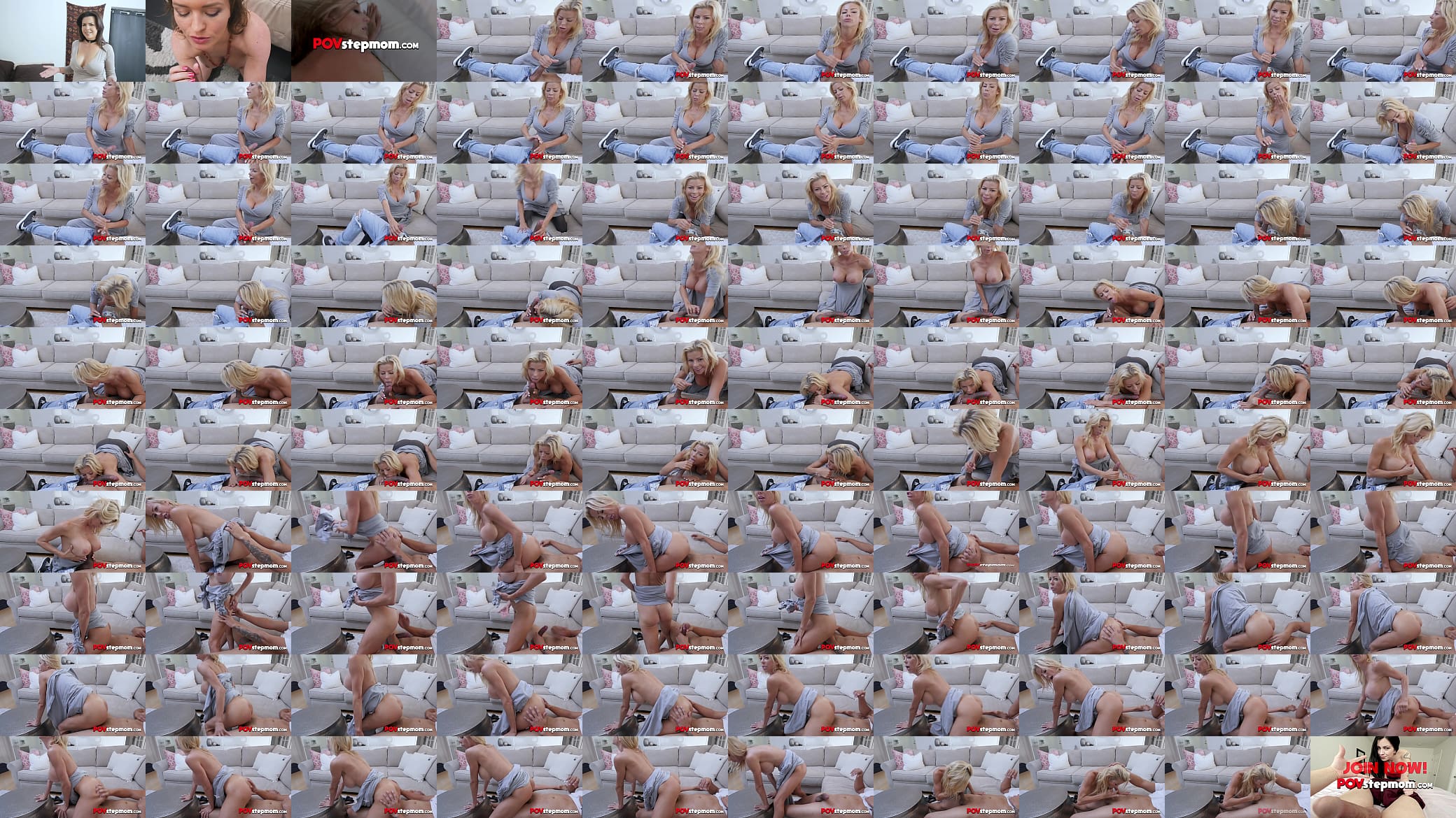 milf Alexis gives stepson a handjob while he watches porn 预览图