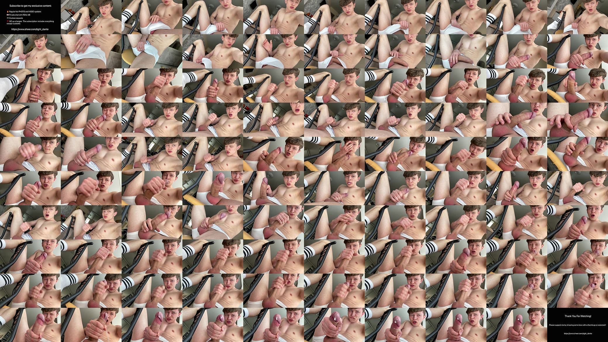 Cute  Wanking his Monster Dick / A lot of sperm / Hot / Sexy / Student / 18 y.o / Virgin 预览图
