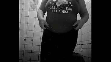 Sexy chubby showing off her body