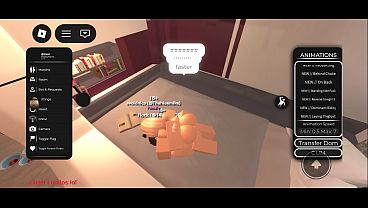 Getting fucked by a big cock on Roblox