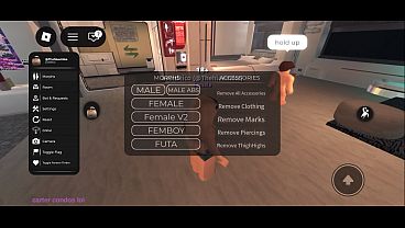 Getting fucked by a big cock on Roblox