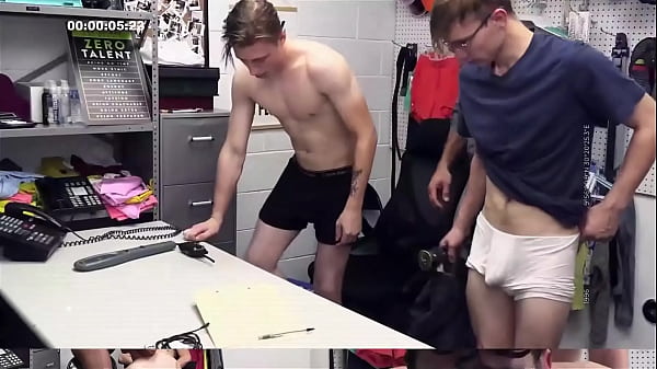 Young Perps - Handsome Dude Brought To The Backroom For Questioning And BBC Anal Dicking