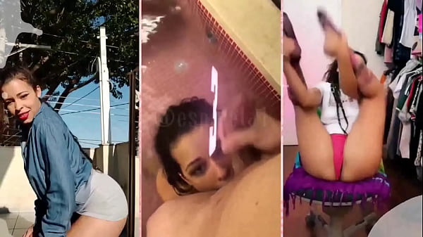 Morena ganha leite na bunda