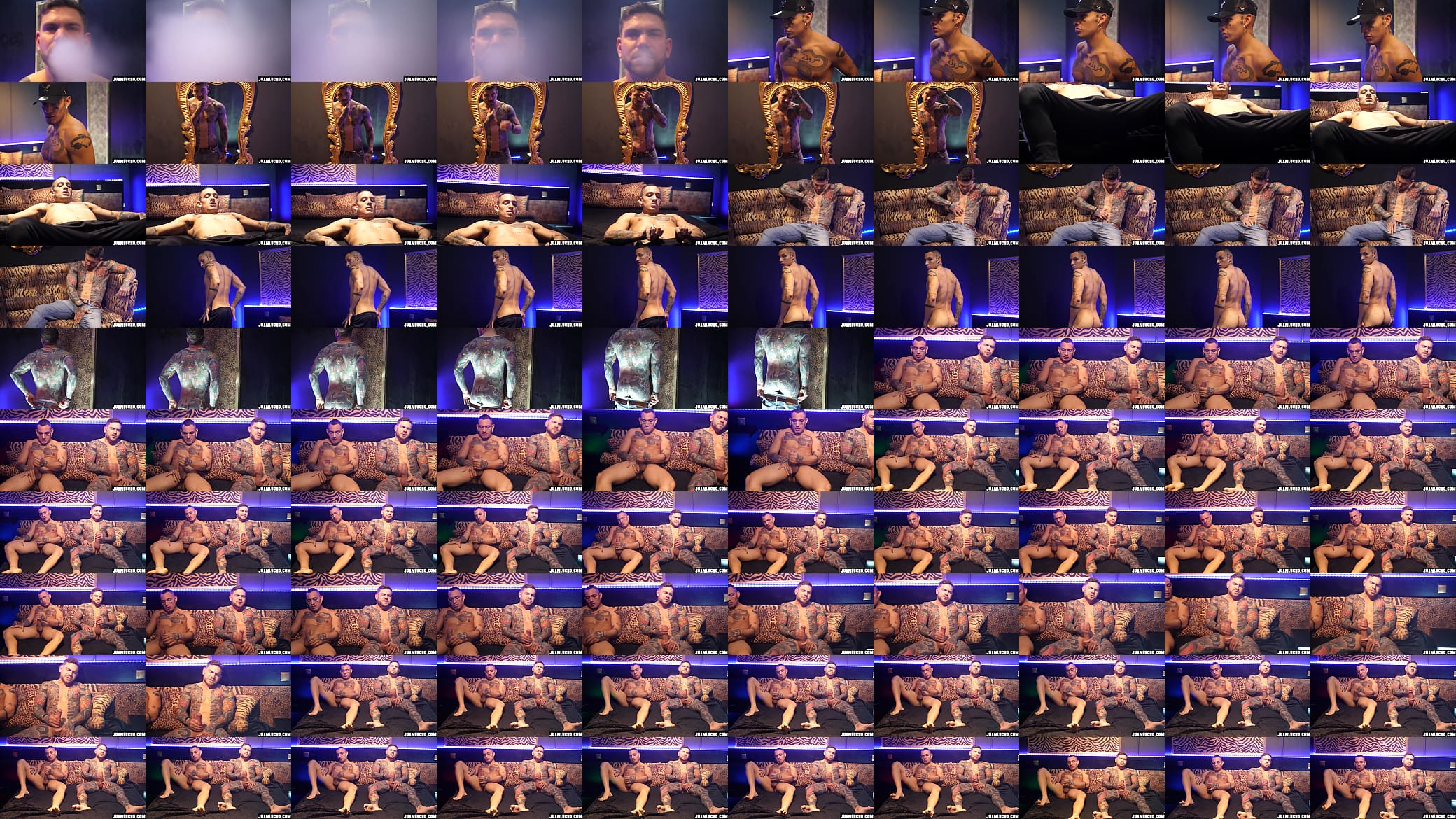 Two Hot Muscular Guys Masturbating 预览图