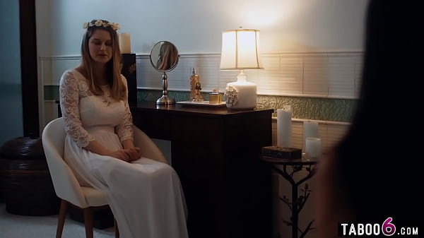Download Video - Huge tits unhappy young bride Bunny Colby lesbian sex with teen Alex Coal
