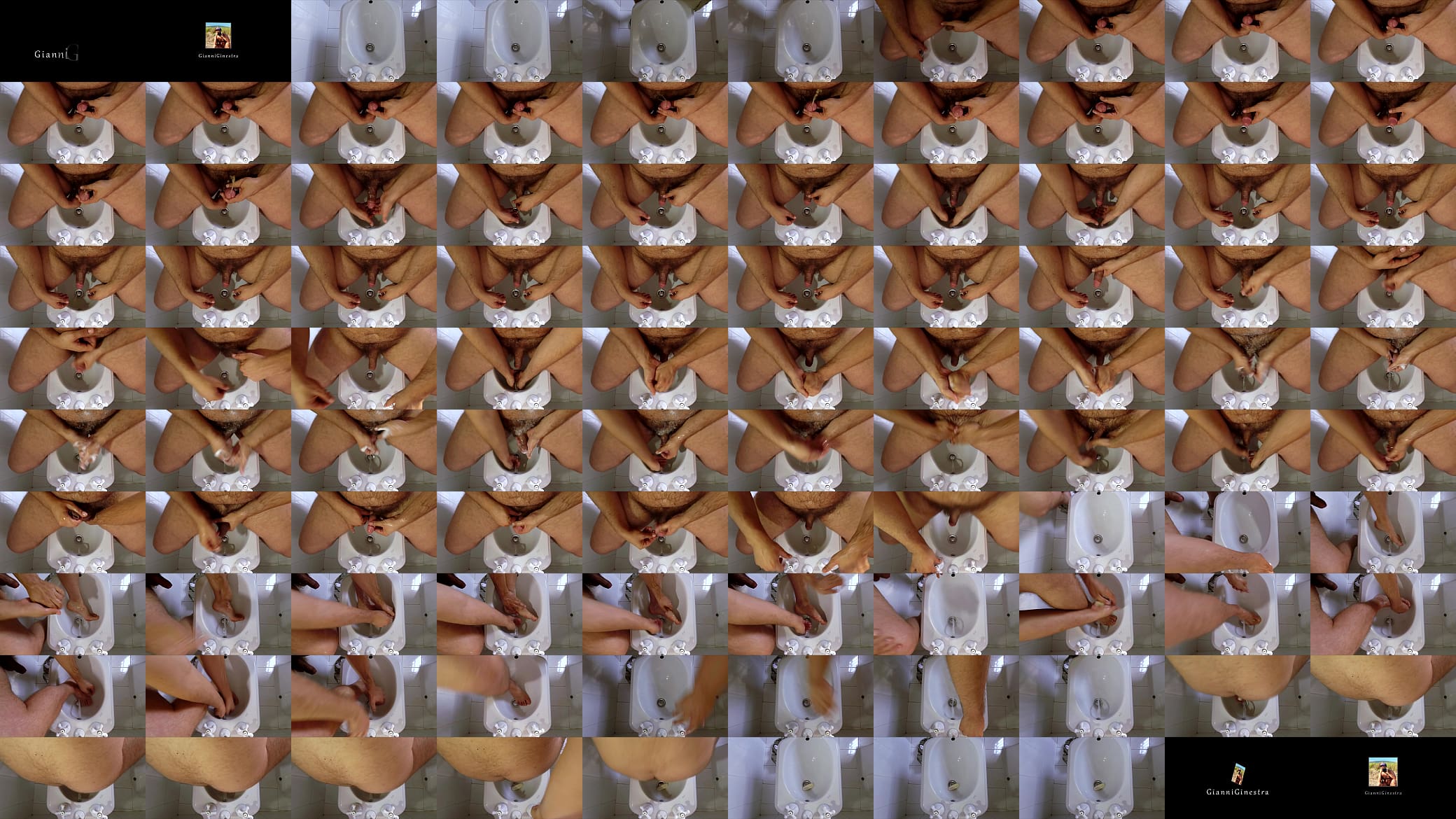 GG Pissing, washing my cock and feet in my Bidet 预览图