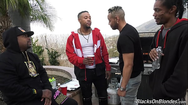 Christina Shine's grill party ends with interracial gang bang