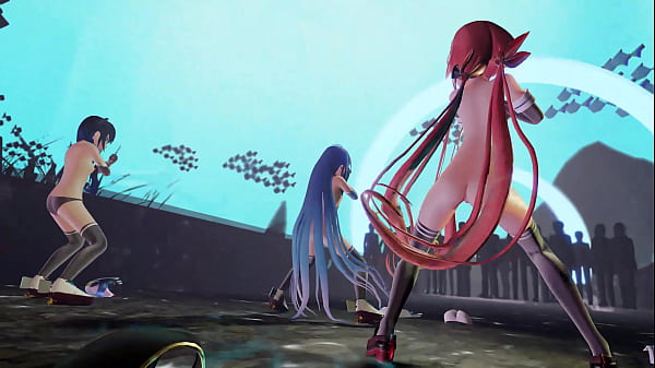 Download Video - Samidare&comma; Suzukaze&comma; Kawakaze Nude Dance - Koshitantan MMD by DiAnon