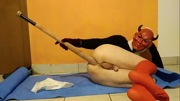 A baseball bat up to my ass (video 2)
