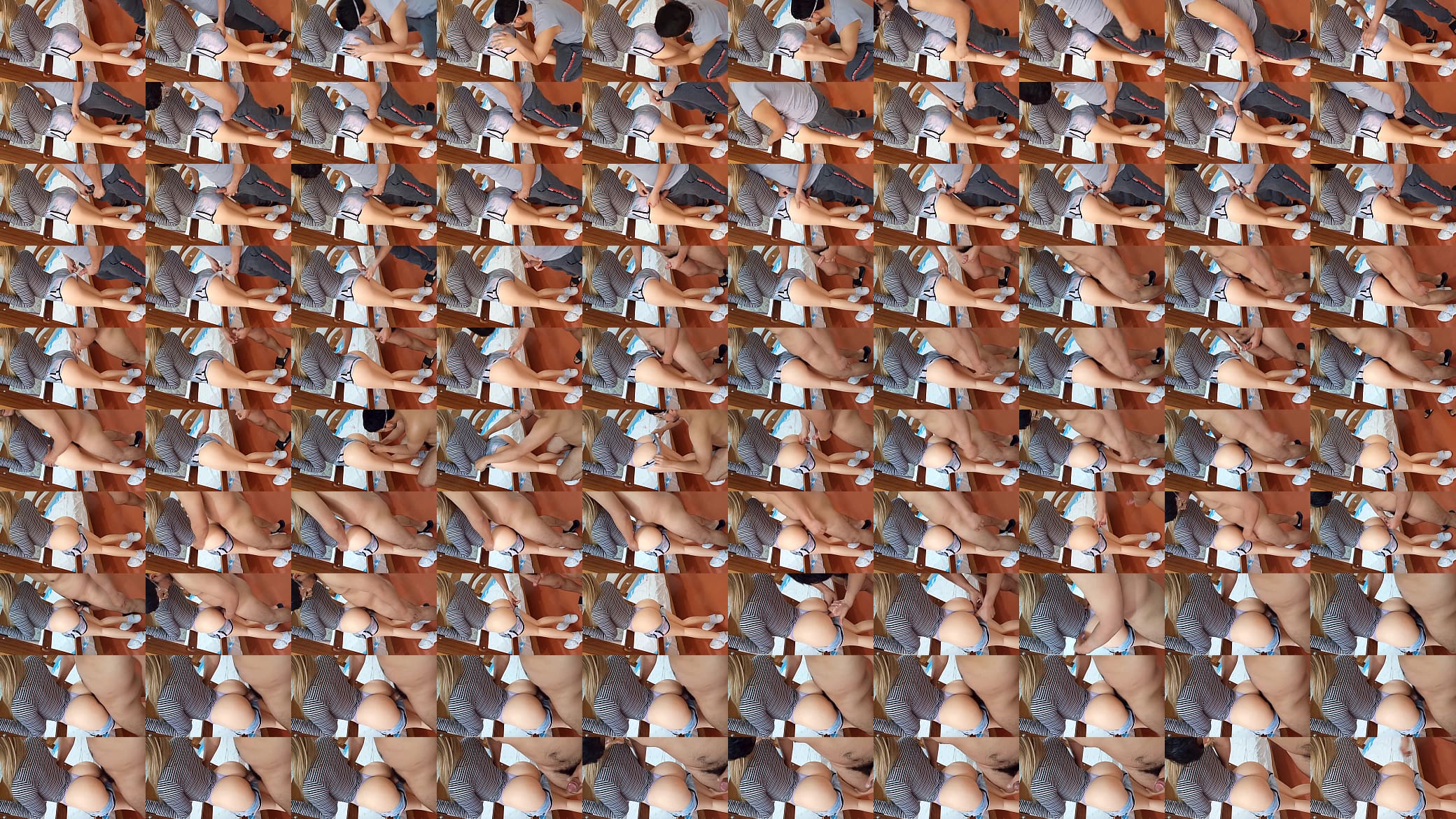 Fucking a big-ass Brazilian in the tight room of the gym 预览图