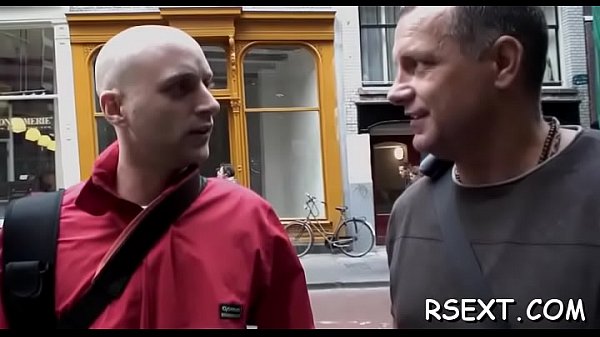 Girl gives hand and oral-stimulation