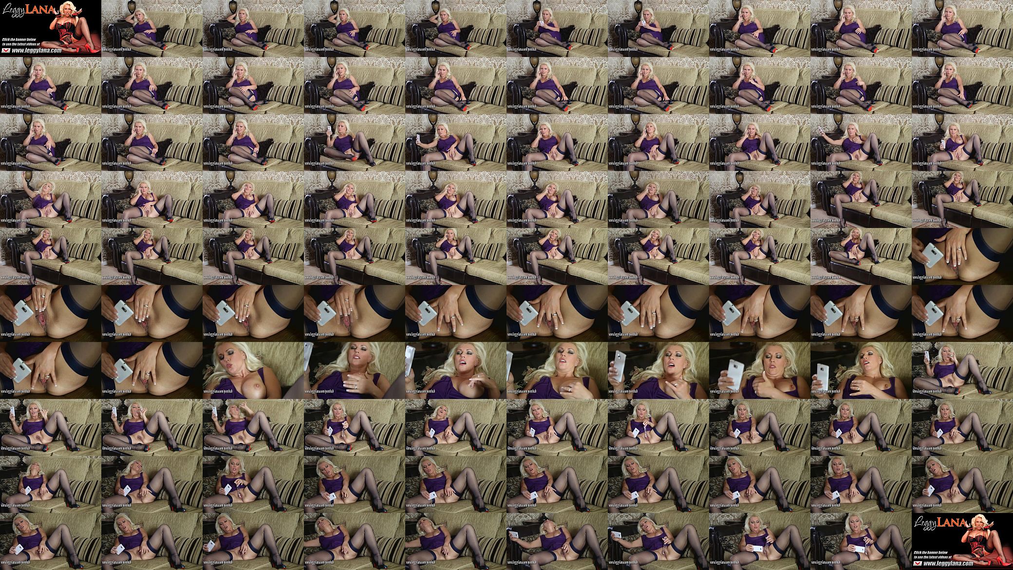 Horny Leggy Lana Milf has phone sex fingering and toying 预览图