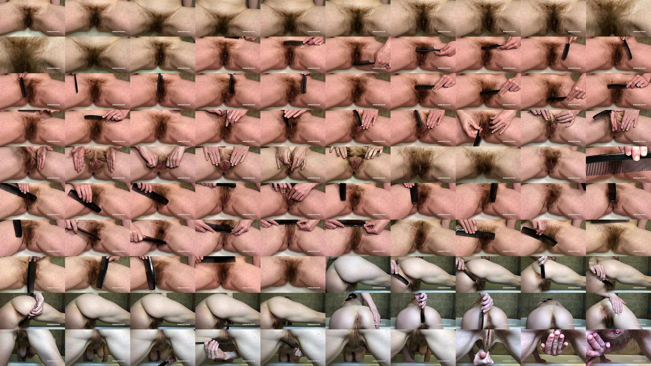 Brush Hairy Ginger Pussy POV - BunnieAndTheDude 预览图