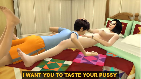 Download Video - Japanese step-son Finds His Step-Mom Naked In Bed After Masturbating And Being A Virgin He Was Curious To See What Her Pussy Looked Like And Offered Oral Sex To Her&comma; Then He Continued