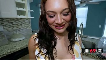 Latina girlfriend quick fuck with boyfriend - Lexi Victoria