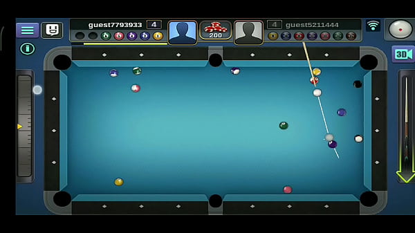 playing pool listening to music