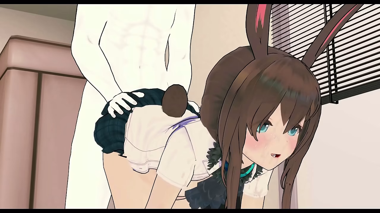 [Arknights] Amiya Visits Wojak'_s Room - CEO Comforts Her Doomer (Mature 3D)