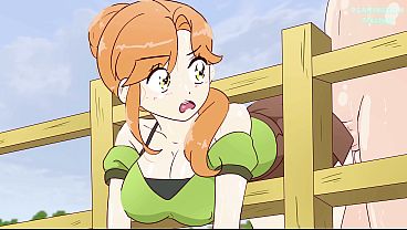 Dsanimation telehab - Alex se quedó atascada en la valla a propósito y Steve la folló. hentai (porno anime sexo) 4K 2026