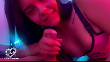 I suck my roommate's dick while he plays Playst...