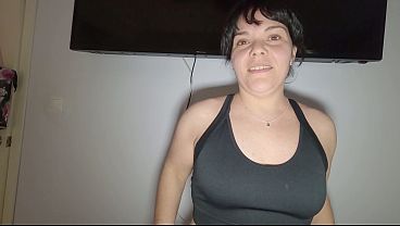 My cuckold husband fucks me while I tell him how I fucked my trainer and he gets really turned on