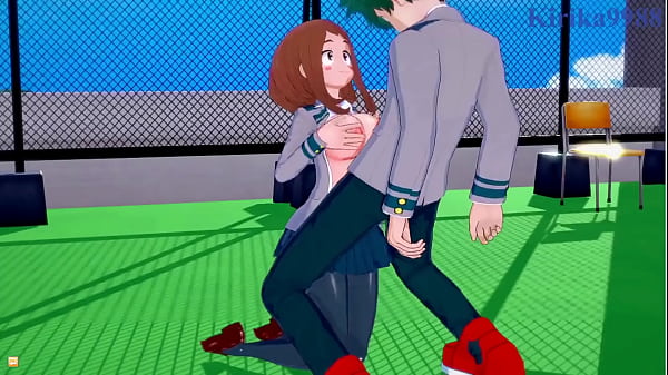 Ochako Uraraka and Izuku Midoriya have intense sex - My Hero Academia Hentai