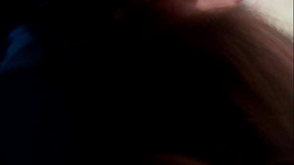 Sexy Bbw wife gets interrupted while giving hubby a blowjob
