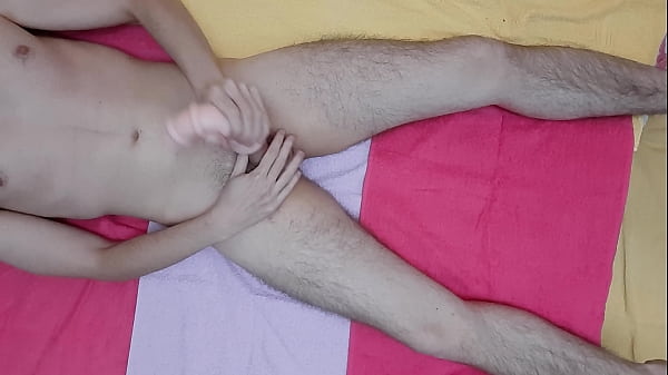 Download Video - 6 Inch Cock fucked by his PUSSY toy