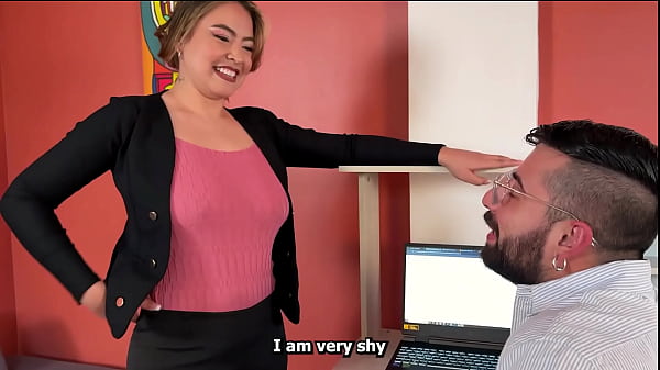 Busty boss loves to boss her handsome employee and they end up fucking hard