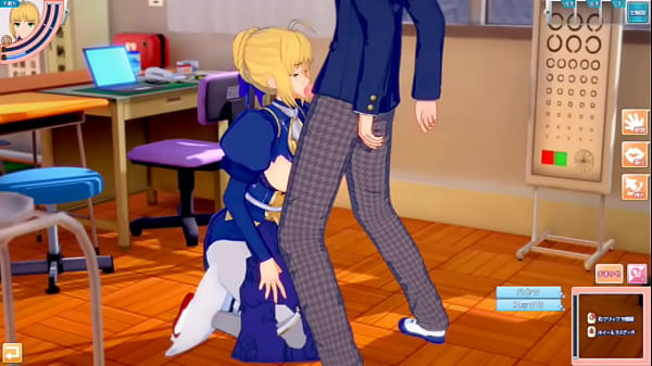 [Eroge Koikatsu! ] FGO (Fate) Altria Pendragon (Saber) rubs her boobs H! 3DCG Big Breasts Anime Video (FGO) [Hentai Game Fate / Grand Order]