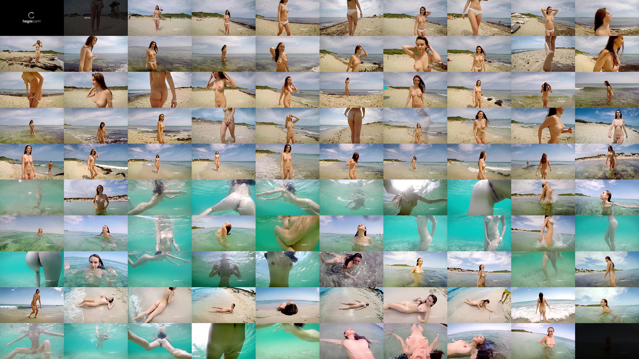 Cute teen nude on Beach 预览图