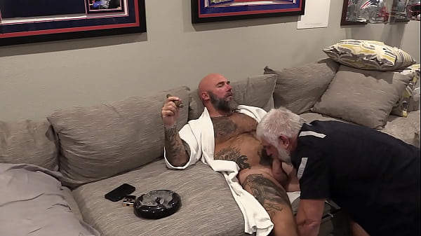 Jason Collins BJ while smoking a cigar in my ro...