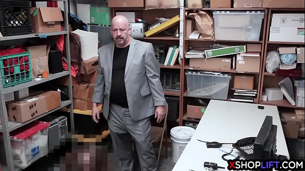 Redhead teen got fucked because she helped a stepdad thief