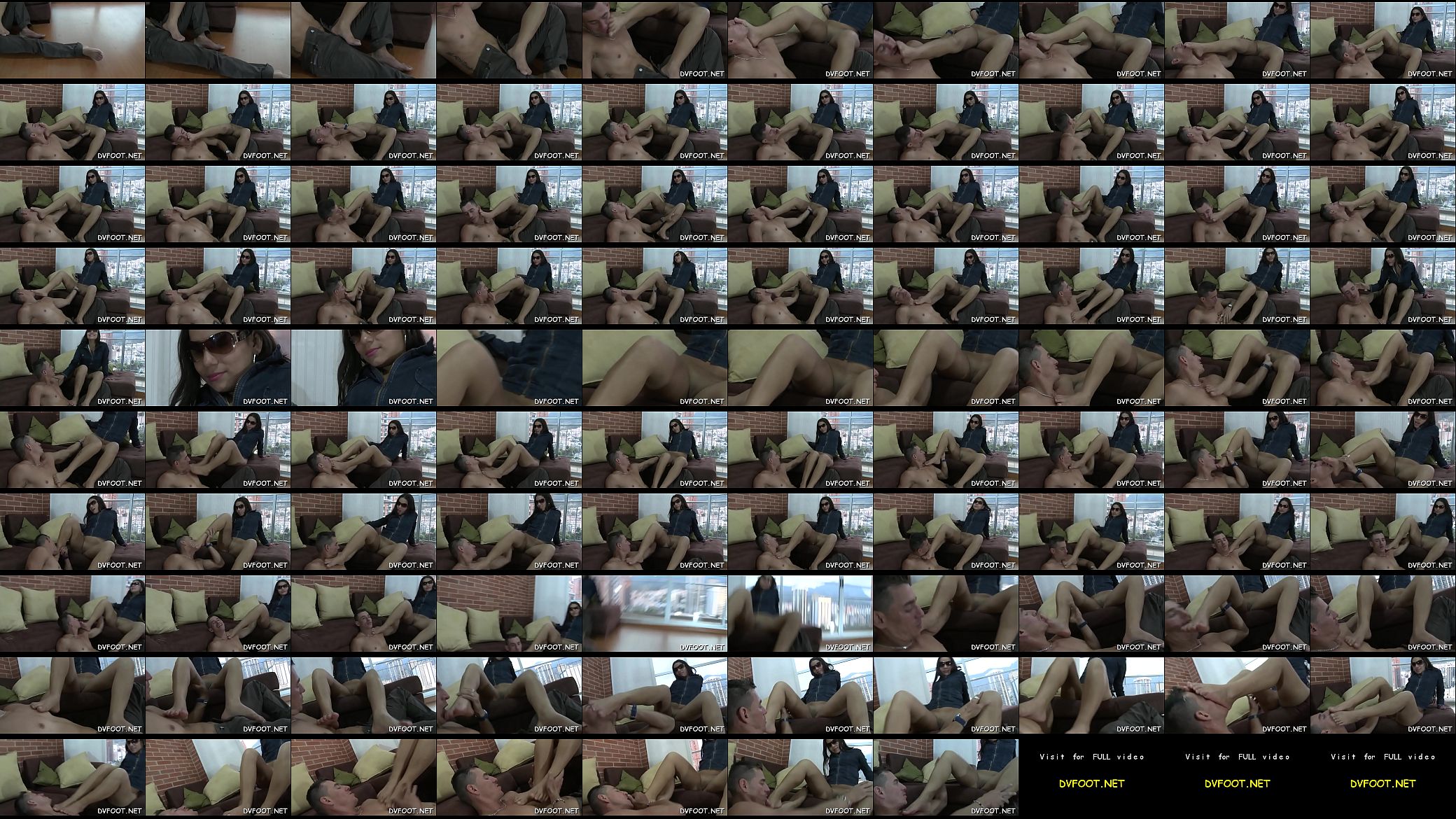 Sexy interracial foot fetisj act on footdomvideos.com 预览图