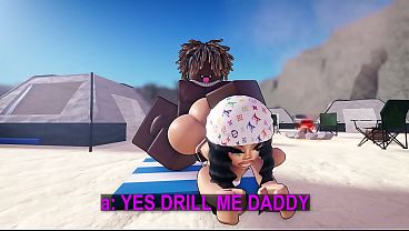 Latina Baddie Gets DESTROYED By BBC On Beach (ROBLOX)