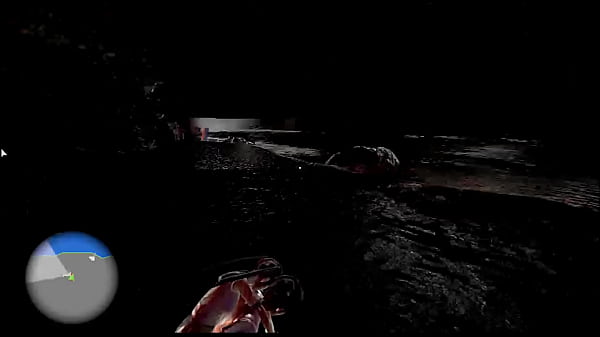 In the dark the young lovers are having sex in the woods