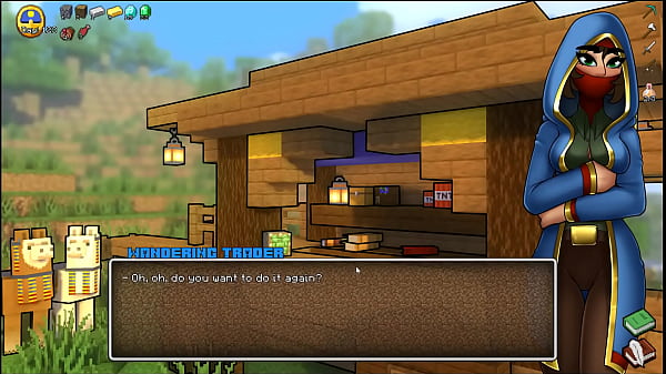 HornyCraft [ Parody Hentai game PornPlay ] Ep.37 Giant warden is kissing my small cock until I cum on her face