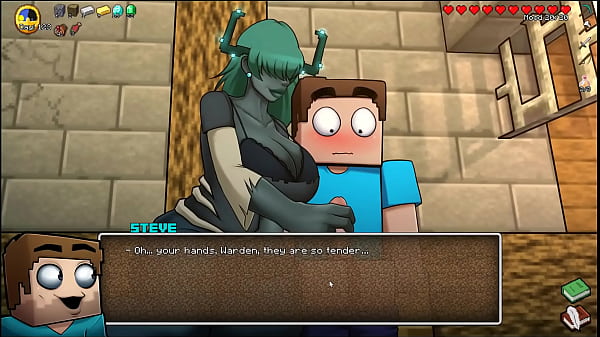 Download Video - HornyCraft &lbrack; Parody Hentai game PornPlay &rsqb; Ep&period;37 Giant warden is kissing my small cock until I cum on her face