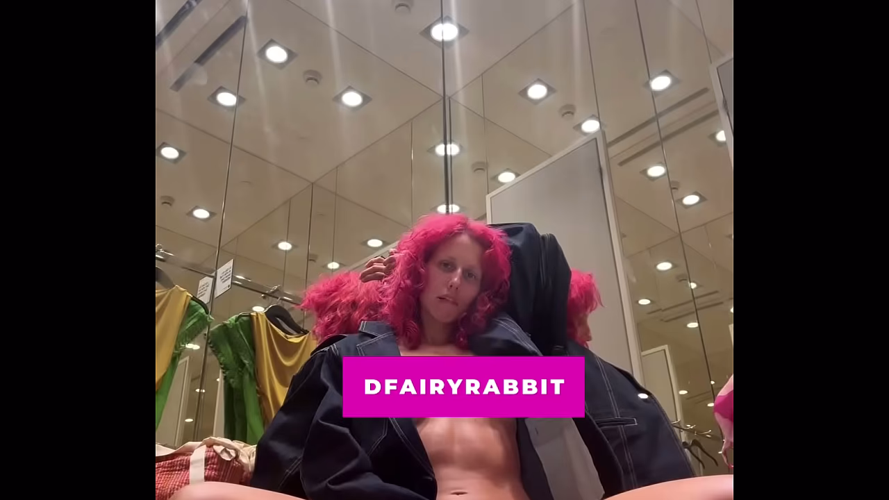 Touching my wet pussy in the fitting room... the risk of getting caught is so hot