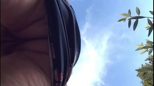 Granny hairy pussy under dress