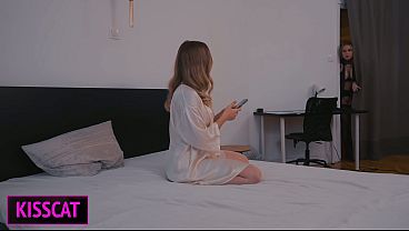 Family House S1E1 pt2: What Happens When Step Brother Joins Step Sister and Aunty's Wild Share Bed threeway?