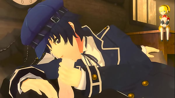 (Persona 4) Naoto gives a blowjob